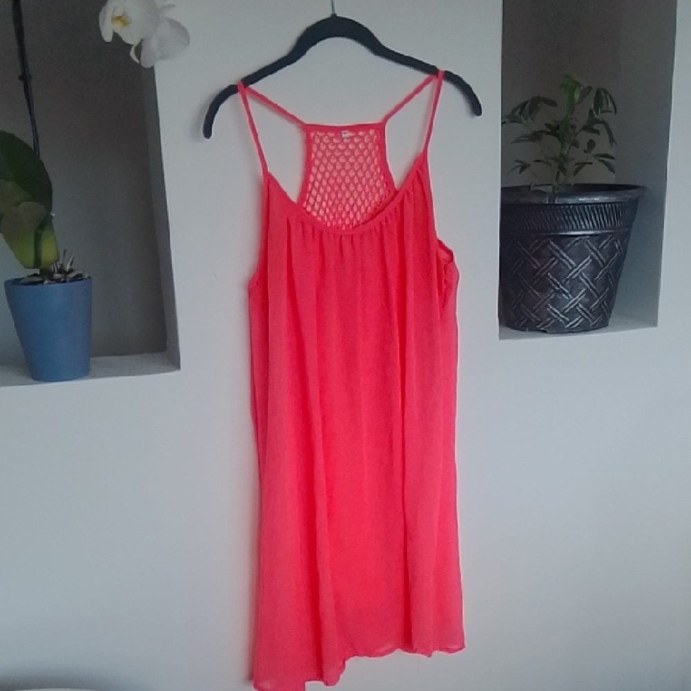 Vibrant Pink Sleeveless Dress